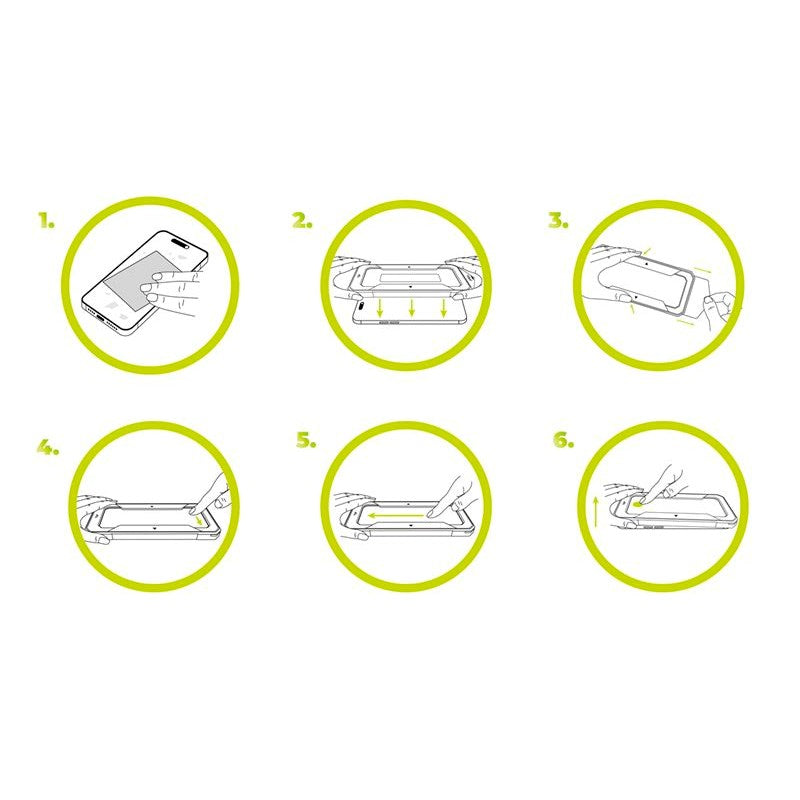iPhone Air Mobile Origin Screen Guard Skjermbeskytterglass med Easy Applicator - Gjennomsiktig