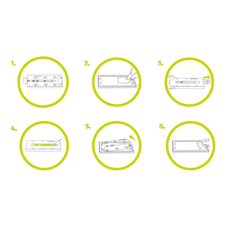 iPhone Air Mobile Origin Screen Guard Skjermbeskytter med Monteringsboks - 2 stk. - Gjennomsiktig / Svart Kant