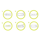 iPhone Air Mobile Origin Screen Guard Skjermbeskytter med Monteringsboks - 2 stk. - Gjennomsiktig / Svart Kant