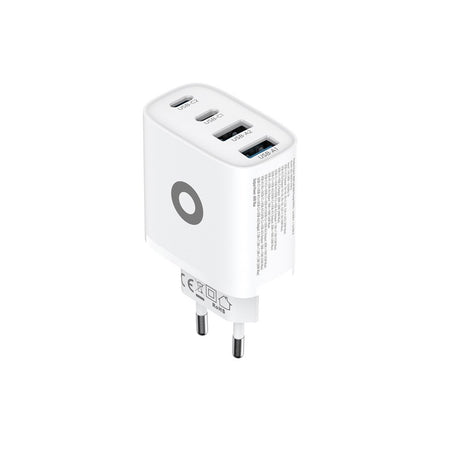 Mobile Origin GaN 40W Vegglader m. 2 x USB-A & 2 x USB-C - Hvit