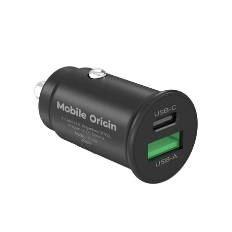 Mobile Origin 30W Billader m. 1 x USB-A & 1 x USB-C – Svart