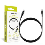 Mobile Origin 100W USB-C til USB-C Kabel med Skjerm - 1,5 m - Svart