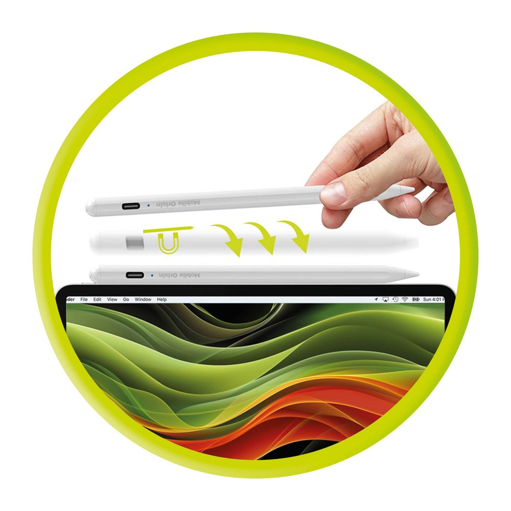 Mobile Origin Universal USB-C Stylus Penn - Hvit