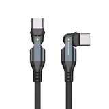 Mobile Origin 240W Roterende USB-C til USB-C Kabel - 1m - Svart