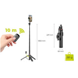 Mobile Origin 2-i-1 Magnetisk Tripod Selfie Stang – MagSafe Kompatibel – Svart