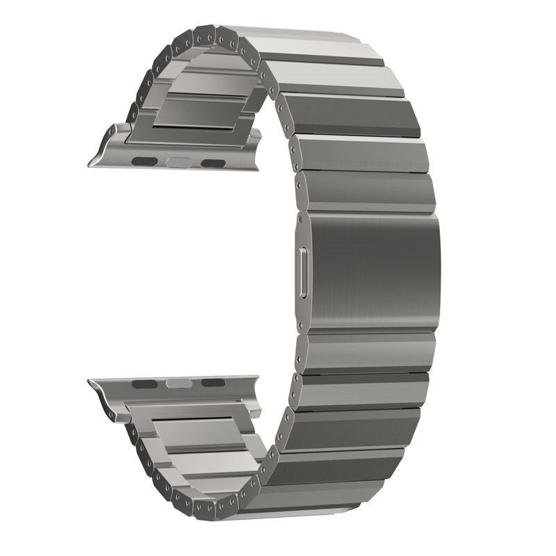 Apple Watch (42/44/SE/45/46/49 mm) Mobile Origin Titanrem – Sølv