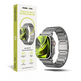 Apple Watch (42/44/SE/45/46/49 mm) Mobile Origin Titanrem – Sølv
