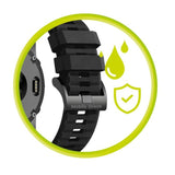 Mobile Origin Universal Garmin Stropp (20 mm QuickFit) – Silikon – Svart