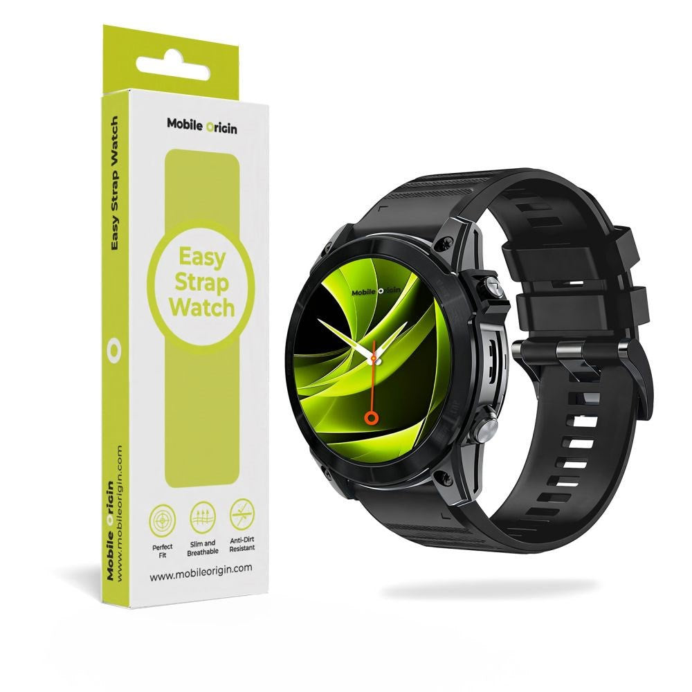 Mobile Origin Universal Garmin Stropp (20 mm QuickFit) – Silikon – Svart