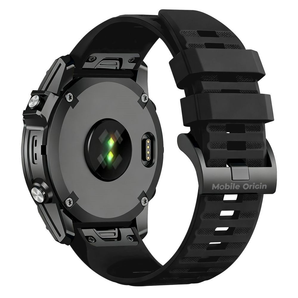 Mobile Origin Universal Garmin Stropp (22 mm QuickFit) – Silikon – Svart