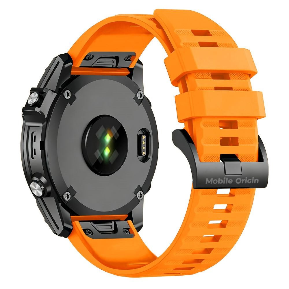 Mobile Origin Universal Garmin Stropp (26 mm QuickFit) – Silikon – Oransje