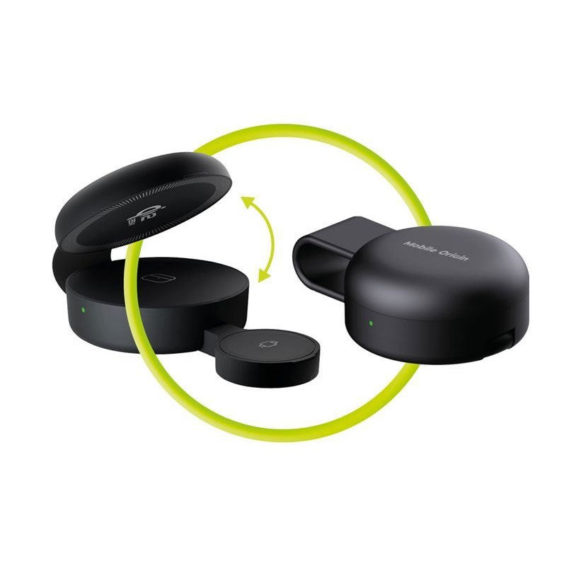 Mobile Origin 3-i-1 Sammenleggbar Trådløs Qi2-Lader for Smarttelefon / Apple Watch / Hodetelefoner - 25W - Svart