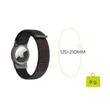 Mobile Origin Apple AirTag Nylon Rem for Barn - Svart Astronaut