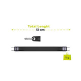 Mobile Origin 240W USB-C til USB-C Nøkkelringkabel - 13cm - Svart