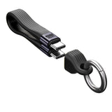Mobile Origin 240W USB-C til USB-C Nøkkelringkabel - 13cm - Svart