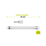 Mobile Origin 240W USB-C til USB-C Nøkkelringkabel - 13cm - Hvit