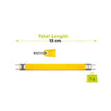 Mobile Origin 240W USB-C til USB-C Nøkkelringkabel - 13cm - Gul