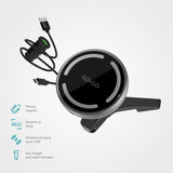 Epico Magnetisk Mobiltelefonholder for Bil med 15W Trådløs Lading - MagSafe Kompatibel - Svart