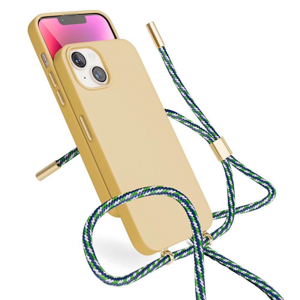 Epico iPhone 14 / 13 Silikon Necklace Deksel - Sand