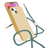 Epico iPhone 14 / 13 Silikon Necklace Deksel - Sand