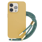 Epico iPhone 14 Pro Silikon Necklace Deksel - Sand