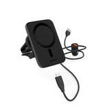 Epico Magnetisk Mobiltelefonholder for Bil med 7,5W Trådløs Lading - MagSafe-Kompatibel - Svart