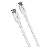 Epico Resolve USB-C Vegglader PD 30W GaN med USB-C Kabel - 1,2 Meter - Hvit