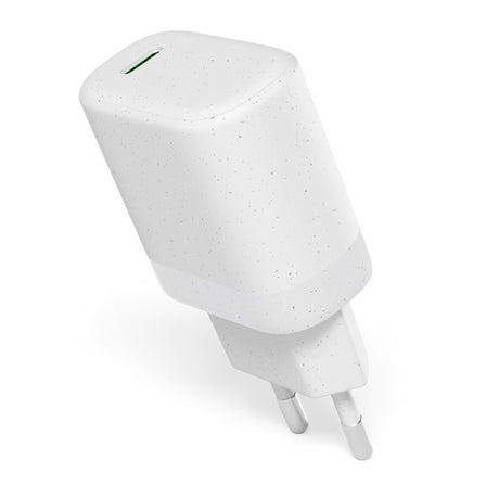 Epico Resolve USB-C Vegglader PD 30W GaN med USB-C Kabel - 1,2 Meter - Hvit