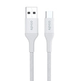 Epico Braided 18W USB-A til USB-C Kabel - 1,2m - Hvit