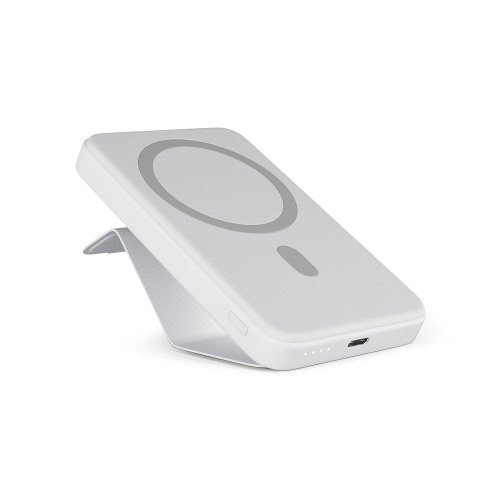 Epico Mag+ Stativ Aluminium Powerbank 7000 mAh/20W - MagSafe Kompatibel - Hvit