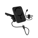 Epico Qi2 Mag+ Mobillader for Bil - 15W Trådløs Lading - MagSafe Kompatibel - Svart