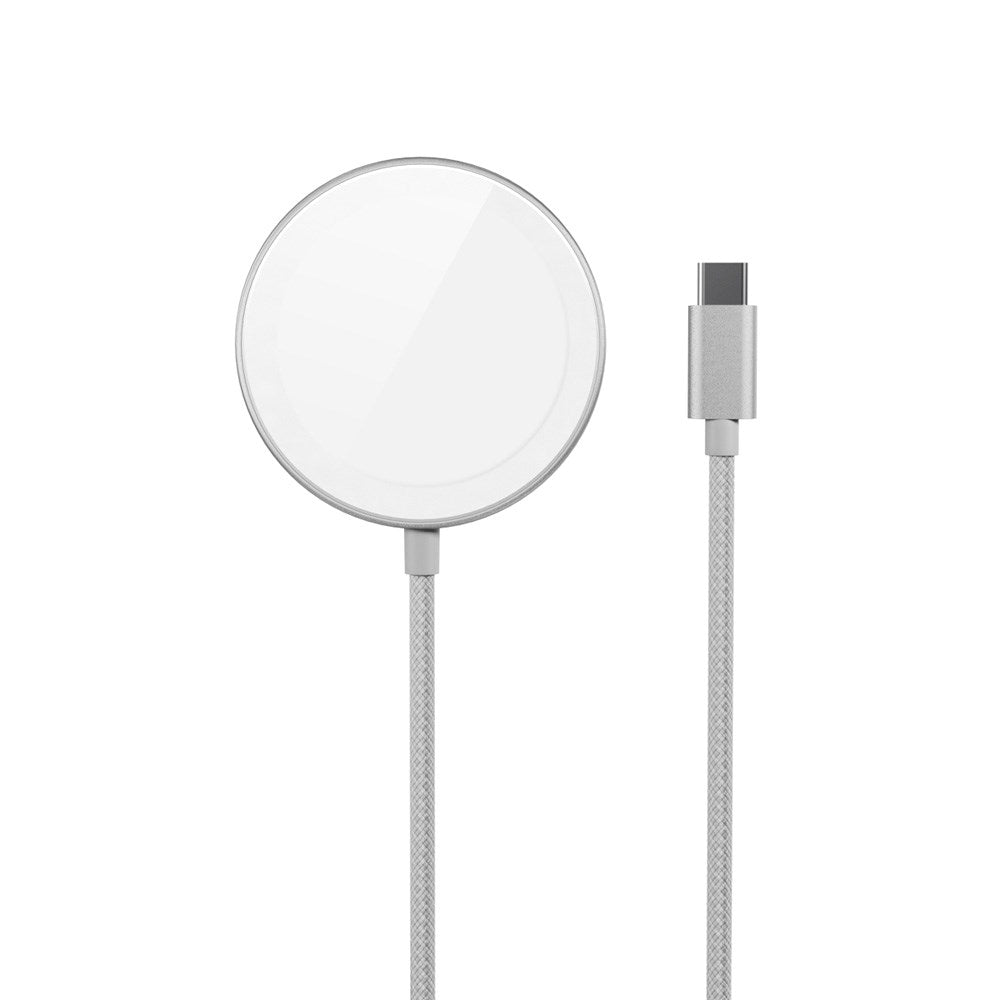 Epico Qi2 MagSafe Lader - Trådløs Lader 15W - Sølv