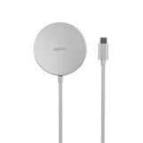 Epico Qi2 MagSafe Lader - Trådløs Lader 15W - Sølv