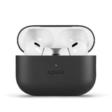 Epico AirPods Pro (2. Gen.) Deksel i Ekte Skinn - Svart