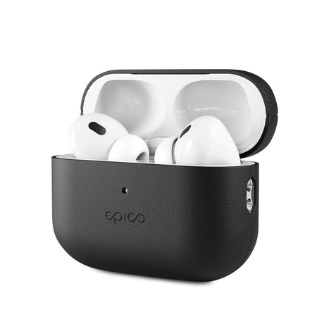 Epico AirPods Pro (2. Gen.) Deksel i Ekte Skinn - Svart