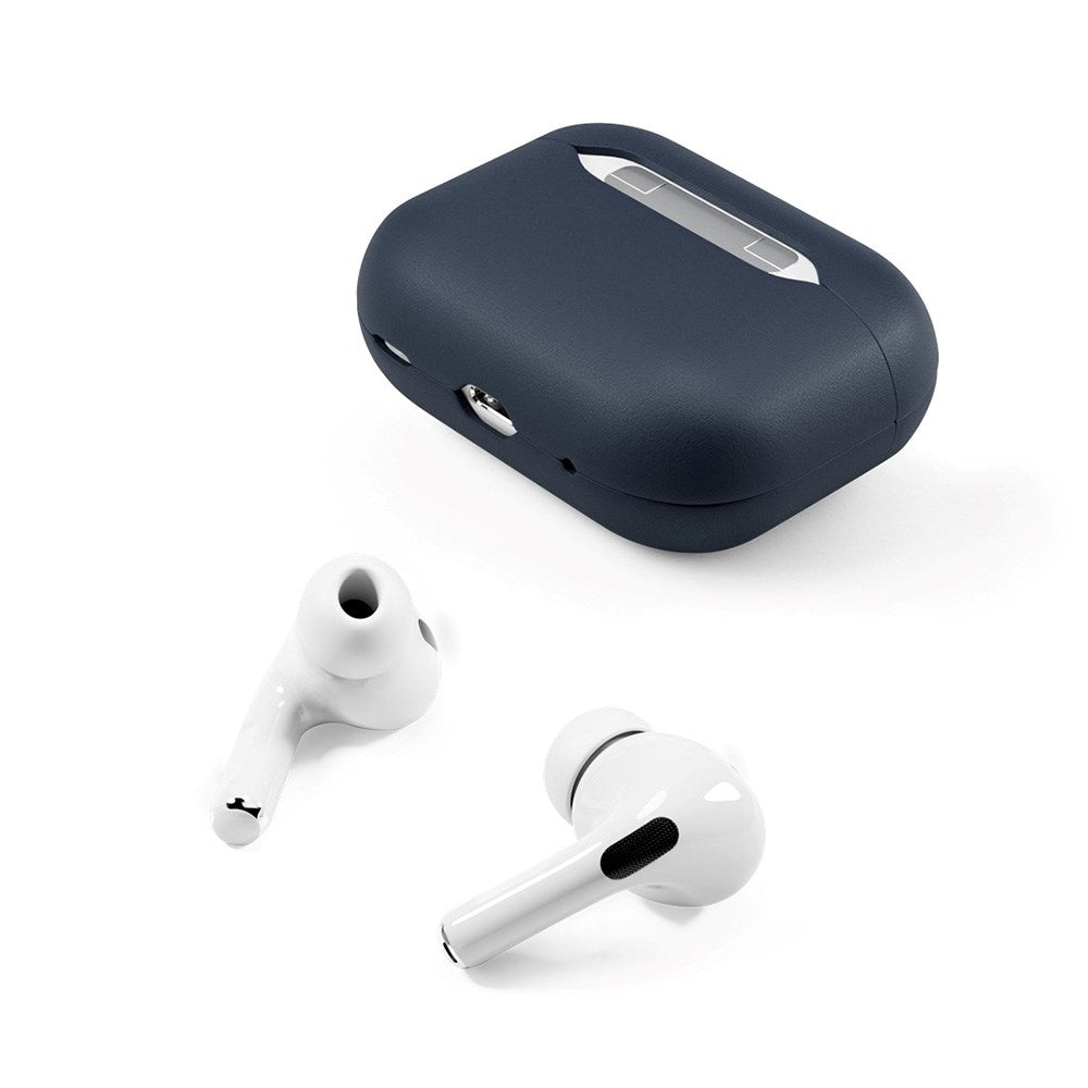 Epico AirPods Pro (2. Gen.) Deksel i Ekte Skinn - Blå