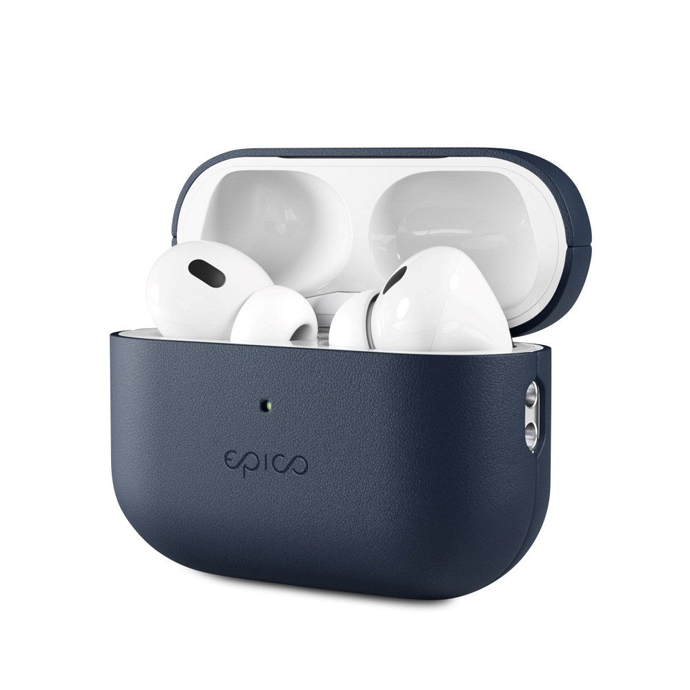 Epico AirPods Pro (2. Gen.) Deksel i Ekte Skinn - Blå