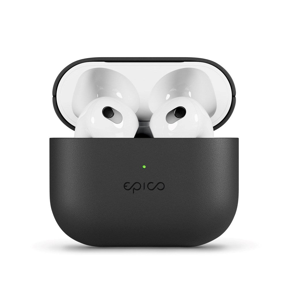 Epico AirPods (3. Gen.) Deksel i Ekte Skinn - Svart