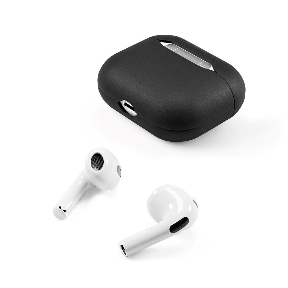 Epico AirPods (3. Gen.) Deksel i Ekte Skinn - Svart