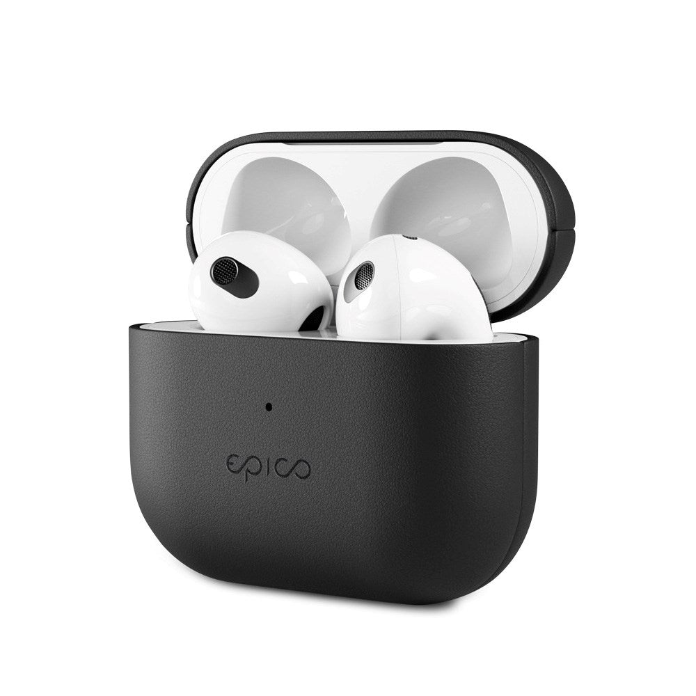 Epico AirPods (3. Gen.) Deksel i Ekte Skinn - Svart