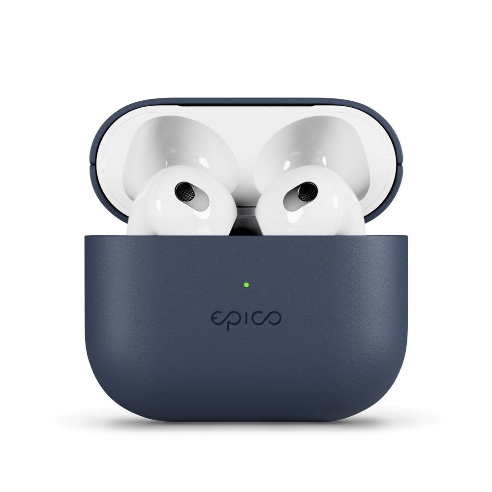 Epico AirPods (3. Gen.) Deksel i Ekte Skinn - Blå