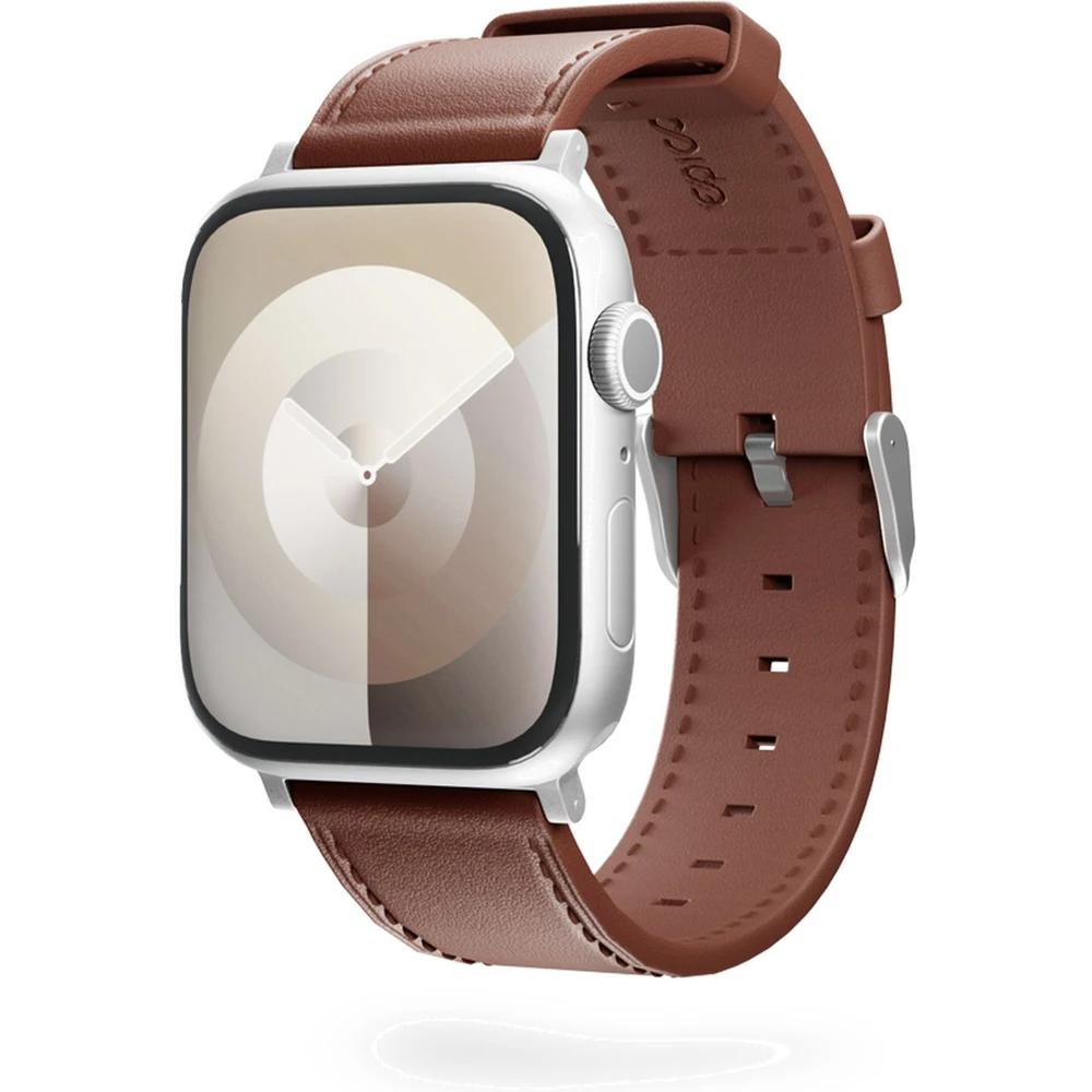 Epico Apple Watch (42/44/SE/45/46/49mm) Ekte Skinn Rem - Brun