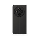 Spello Xiaomi Redmi 14C Kunstskinn Flip Deksel med Stativfunksjon - Svart