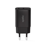 Spello 35W PD (Power Delivery) Väggladdare med 2 x USB-C - Svart