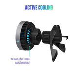 Spello Magnetisk Mobilholder til Bil med Trådløs Lading (15W) – Qi2 & MagSafe Kompatibel – Svart