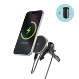 Epico UltraDrive Magnetisk 15W Mobilholder for Luftventil - MagSafe / Qi2 Kompatibel - Svart