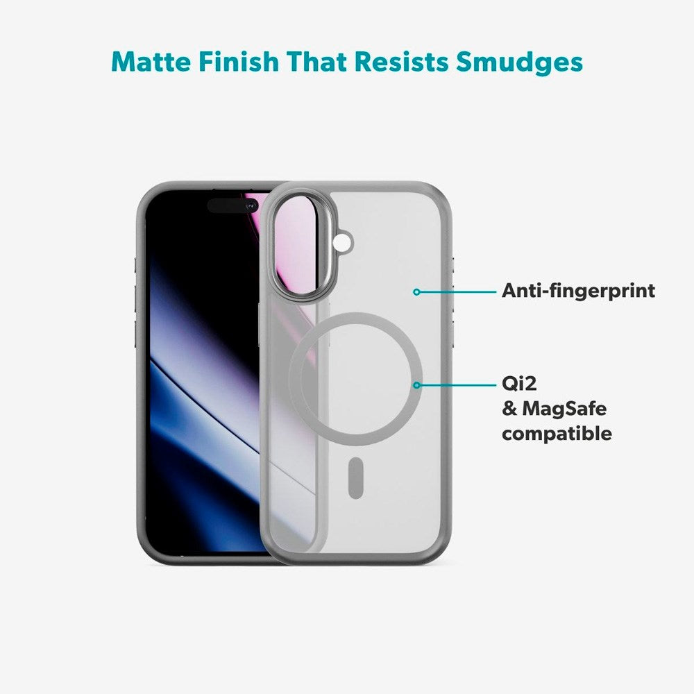 iPhone 17 Epico HeroMatte Pro Mag+ Deksel - MagSafe Kompatibel - Grå