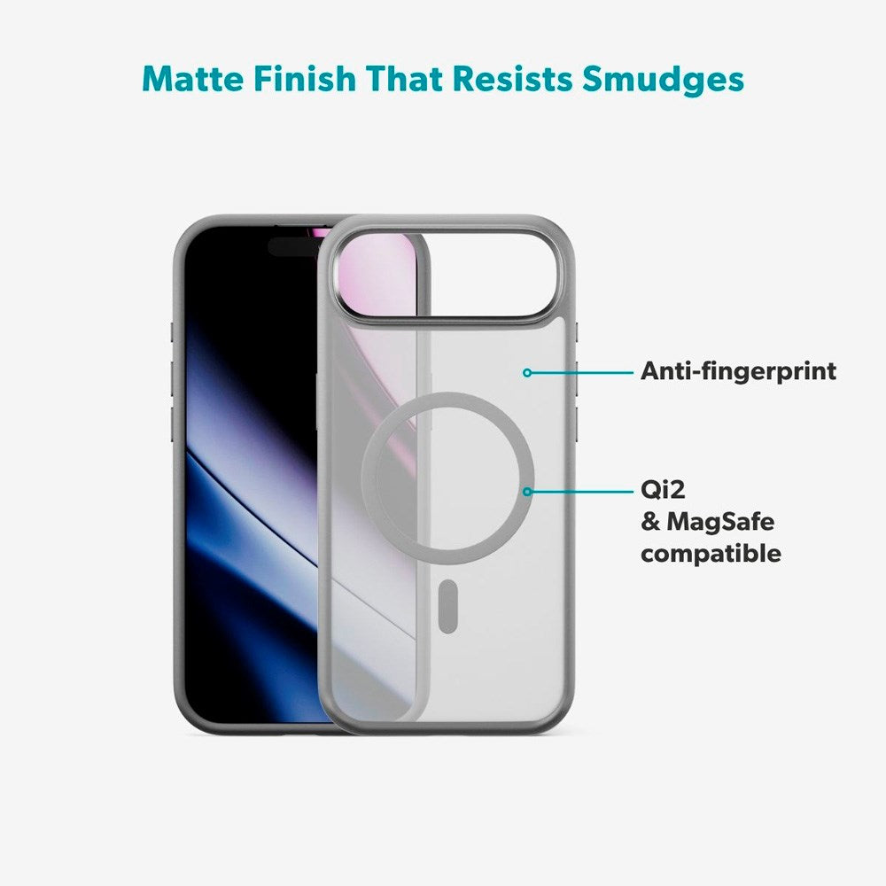 iPhone Air Epico HeroMatte Pro Mag+ Deksel - MagSafe Kompatibel - Grå