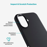 iPhone 17 Epico Silicone Pro Mag+ Deksel - MagSafe Kompatibel - Black