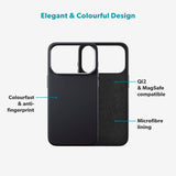 iPhone 17 Pro Epico Silicone Pro Mag+ Deksel - MagSafe Kompatibel - Black